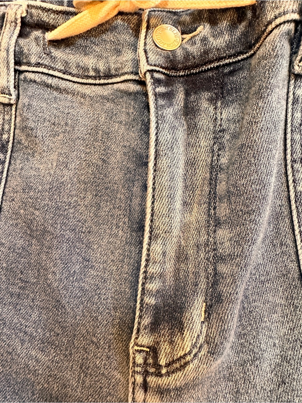 Judy Blue Light Wash Drawstring Boyfriend Jeans - Picture 5 of 9